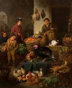 Henry Charles Bryant Market Stall oil painting on canvas